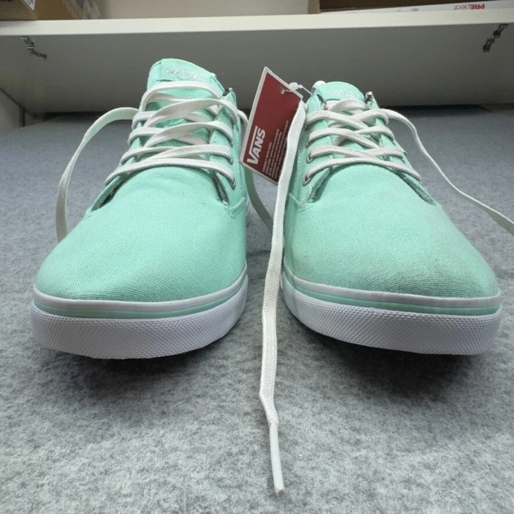 Vans Chauffeur SF Shoes 11 Mint Green Floral Canvas Boat Sneakers NWT Surf *READ